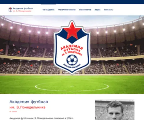 Vpacademy.ru(Академия футбола им) Screenshot
