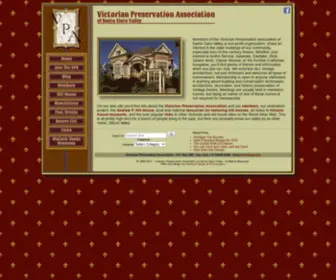 Vpa.org(Victorian Preservation Association of Santa Clara Valley) Screenshot