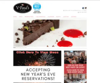 Vpauls.com(Pensacola Italian Restaurant) Screenshot