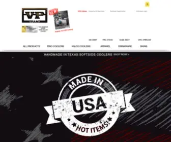 VPbrand.com(Top quality promotional products shipping fast from Texas) Screenshot
