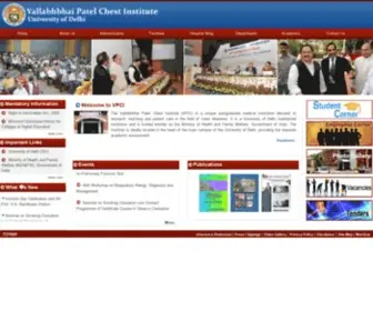 Vpci.org.in(Vallabhbhai Patel Chest Institute) Screenshot