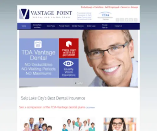 Vpdental.com(Vantage Point Dental and Vision Plans) Screenshot