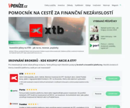 Vpenize.cz(Finanční magazín) Screenshot