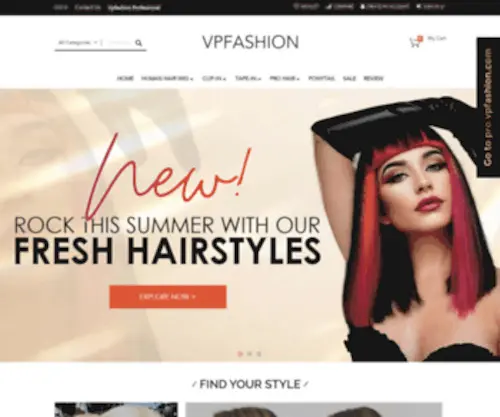 Vpfashion.com(Hair Extensions) Screenshot