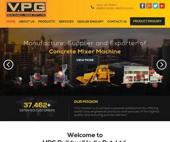 VPG.in(Manufacture, Supplier and Exporter of Concrete Mixer Machine) Screenshot