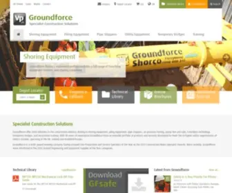 VPgroundforce.com(Specialist Construction Solutions) Screenshot