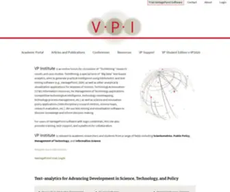 Vpinstitute.org(Users of VantagePoint text) Screenshot