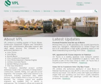 VPL.com.pk(VPL Limited is solutions provider of Commercial Vehicles) Screenshot