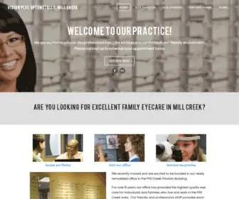 Vpmillcreek.com(Vision Plus Optometrist) Screenshot