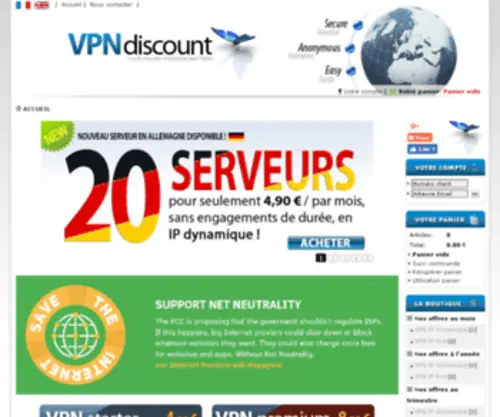 VPN-Discount.com(Vpn sécurisé) Screenshot