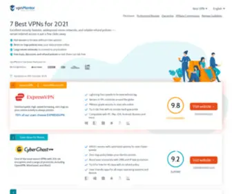 VPN-Mentors.com(7 Best VPNs for 2024) Screenshot