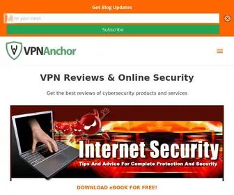 VPNanchor.com(Home For Trusted And Best VPN Reviews) Screenshot