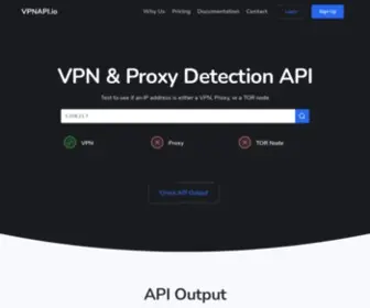 VPNapi.io(VPN & Proxy Detection API) Screenshot
