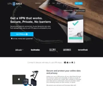 VPNarea.com(Fast, Anonymous and Secure VPN service rated #1 for 2019) Screenshot