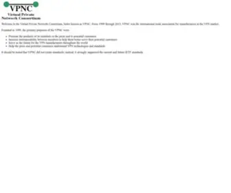 VPNC.org(Virtual Private Network Consortium) Screenshot