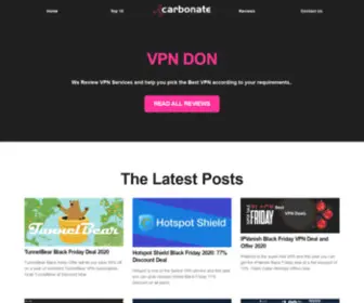 VPNdon.com(VPNDon Reviews and Compares different VPN providers to help you pick the right and the Best VPN) Screenshot