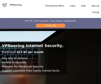 VPNeering.com(High-Speed, Secure & Anonymous VPN Service) Screenshot