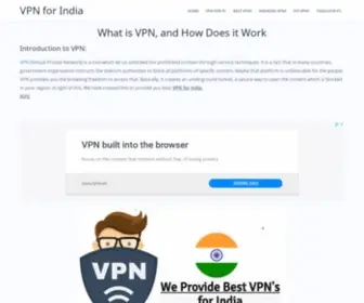 VPNforindia.com(VPN for India) Screenshot