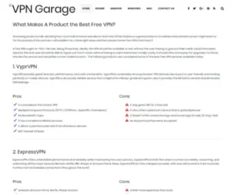 VPNgarage.com(VPN Garage) Screenshot