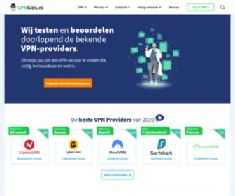 VPNgids.nl(VPN Nieuws en Reviews) Screenshot