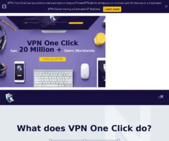 VPNoneclick.com(VPN One Click) Screenshot