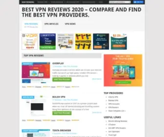 VPNreviews.com(Top VPN Reviews ofCompare and find the best VPN providers) Screenshot