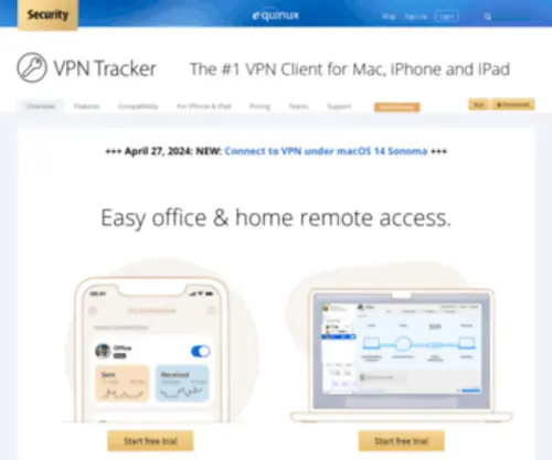 VPNtracker.com(VPN Tracker) Screenshot
