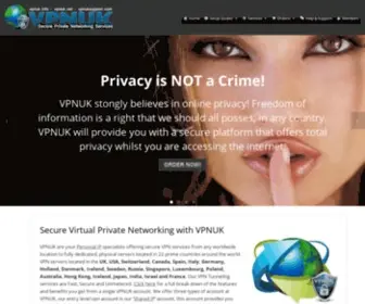 VPNuk.net(VPNUK : Welcome to VPNUK) Screenshot