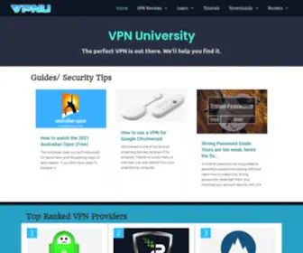 VPNuniversity.com(VPN Reviews) Screenshot