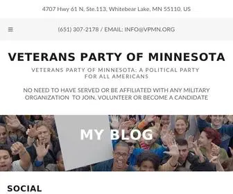 Vpomn.org(Veterans Party of Minnesota) Screenshot