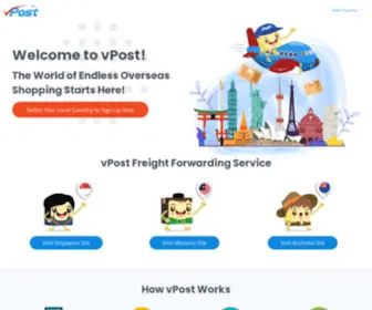 Vpost.com(The World of Endless Overseas Shopping Starts Here) Screenshot