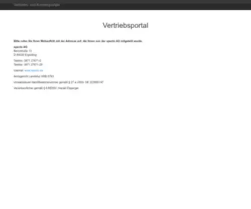 Vpportal.de(Vertriebsportal) Screenshot