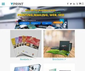 Vprintinc.com(Business Card Printing) Screenshot