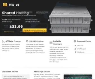 VPS-24.com(VPS 24) Screenshot
