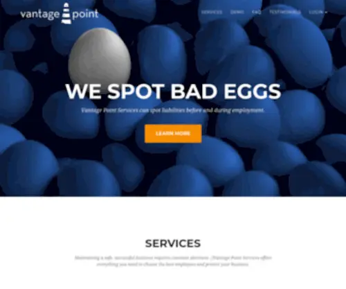 VPScreening.com(Vantage Point Services) Screenshot