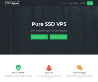 VPshippo.com(Pure SSD VPS) Screenshot