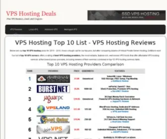 VPshostingdeals.net(Compare VPS Hosting Plans) Screenshot