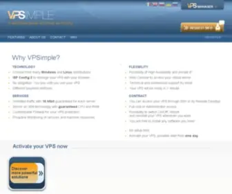 Vpsimple.com(Vps hosting) Screenshot