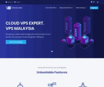 VPsmalaysia.com.my(Malaysia's Largest Cloud VPS Hosting Provider) Screenshot