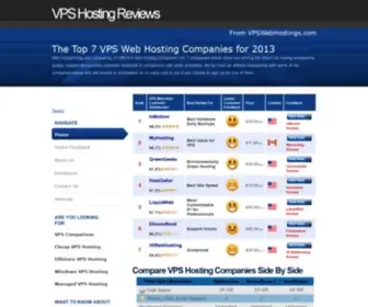 VPswebhostings.com(Best VPS Hosting Reviews and Comparison) Screenshot