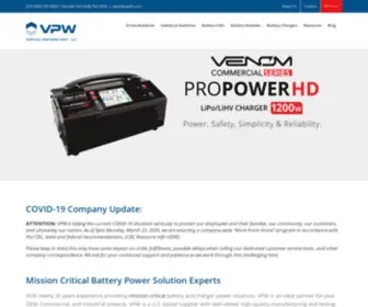 VPWLLC.com(Mission Critical Battery and Charger Power Solutions) Screenshot