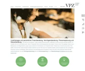 VPZ.ch(Das Vermögens Planungs Zentrum ist Ihr Partner für alle Lebenssituationen seit 2001) Screenshot
