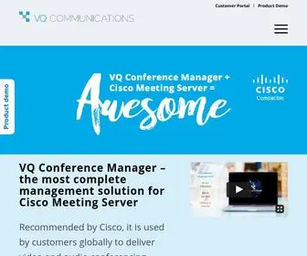 Vqcomms.com(The most complete management solution for Cisco Meeting Server) Screenshot