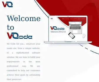 Vqode.com(VQode Solutions PVT) Screenshot