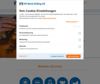 VR-Bank-Erding.de(VR Bank Erding) Screenshot