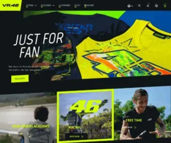 VR46.com(Discover Valentino Rossi Original Merchandising) Screenshot