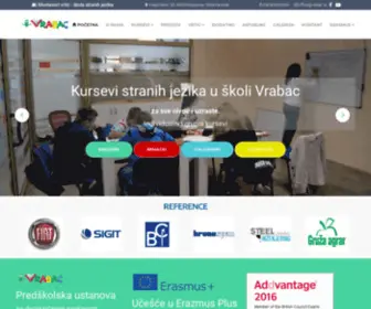 Vrabac.rs(Montesori dvojezični vrtić i predškolska ustanova Vrabac u Kragujevcu. Kursevi stranih jezika) Screenshot
