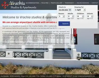 Vrachiasantorini.com(Hotel in Santorini. Vrachia studios & apartments Santorini offers accommodation in Santorini Oia) Screenshot