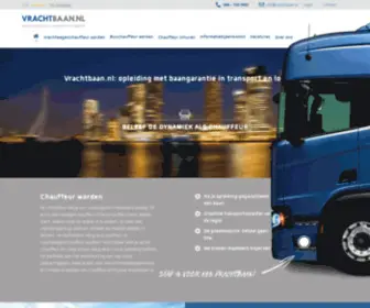 Vrachtbaan.nl(Opleiding voor vrachtwagenchauffeur en buschauffeur) Screenshot