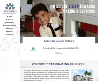 VrajDhamschool.com(Vrajdham English School) Screenshot